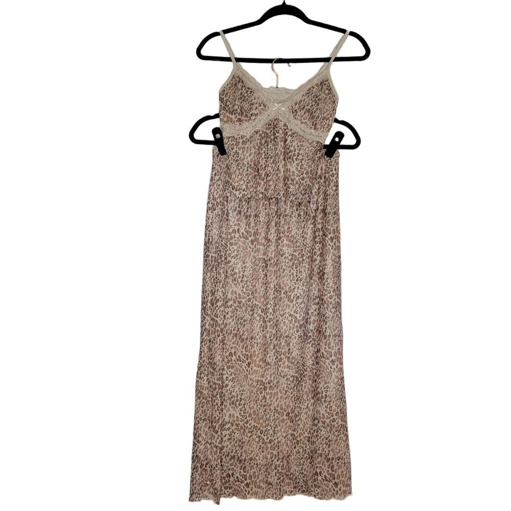 Women's WILD SKYE Chemise & Slip S Beige Brown Leopard Print